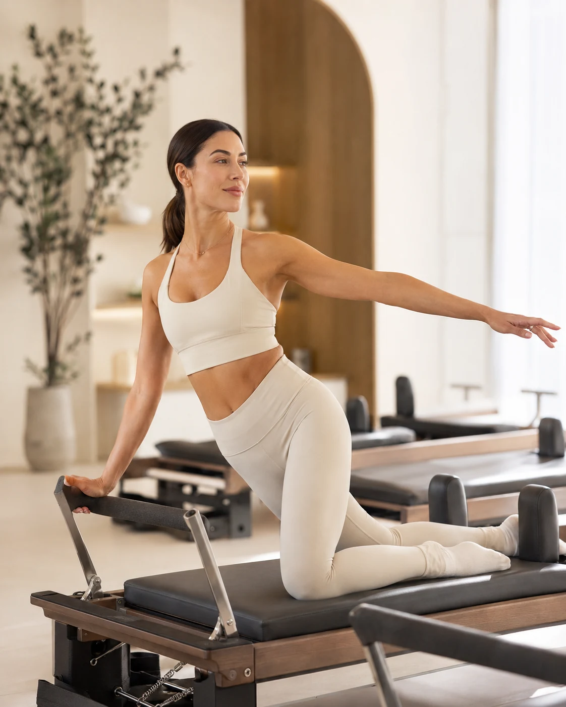 Reformer Pilates stüdyo seansı